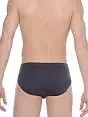 Темно-серые однотонные мужские трусы из хлопка HOM Jules 01086cZU