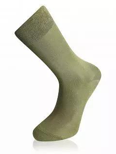 Однотонные носки на комфортной резинке LTAV10001 Avant Garde хаки (3 пары)