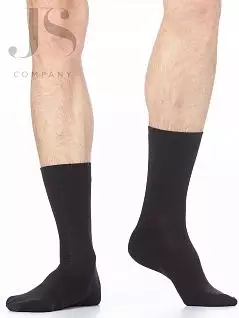 Хлопковые носки с кеттельным швом Omsa JSCLASSIC 204 (5 пар) nero