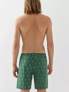 Эластичные шорты с принтом "Бадминтон" на вшивной резинке зеленого цвета Mey 31156c798