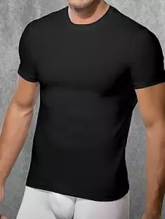 Мужская черная классическая облегающая футболка Doreanse For Everyday 2550c01