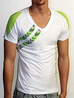 Мужская белая спортивная футболка с зеленым принтом Doreanse Mexican Style 2575c27