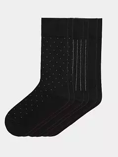Набор хлопковых носков с усиленными зонами (3пар) черного цвета IMPETUS FM-P703027-020