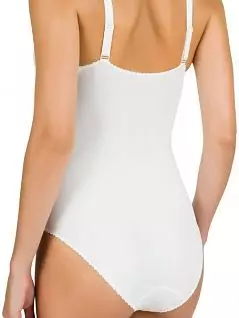 Элегантная модель женского боди с мягкими чашками на косточках  из плотной микрофибры ванильного цвета Conturelle 85105c48