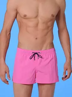 Пляжные шорты в спортивном стиле розового цвета HOM 07857cP9