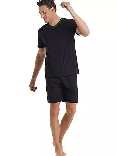 Однотонная пижама (футболка и шорты свободного кроя) LTBS40017 BlackSpade черный