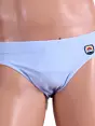 Мужские плавки слипы голубого цвета с полосками Scuba 527303