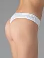 Шелковистые стринги из модала Sisi JSSI7101 string bianco
