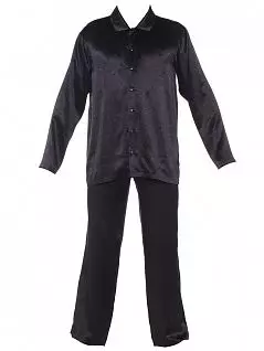 Пижама ( рубашка и брюки) с фантазийным фиолетовым орнаментом в восточном стиле HOM 04647cK9