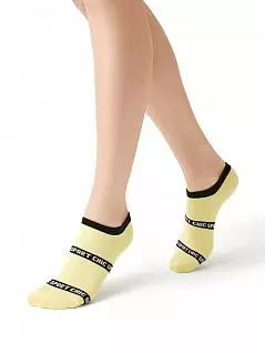 Повседневные носки со стильным брендированным принтом Minimi JSMINI SPORT CHIC 4300 (5 пар) giallo min