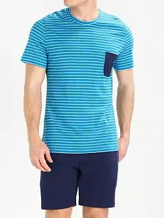 Комплект однотонные шорты и футболка из 100% хлопка HOM 40c0796c00BI распродажа