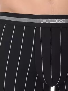 Черные мужские трусы из хлопка в полоску HOM Elegant 33c8920c0004