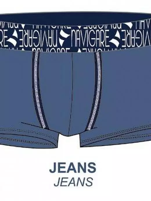 Стильные мужские боксеры на широком поясе Navigare 710Z джинс (jeans) Стильные мужские боксеры на широком поясе Navigare 710Z джинс (jeans)