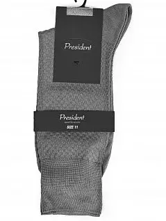 Красивые носки на широких манжетах серого цвета President AC-39c47