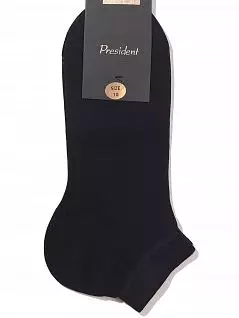 Мужские носки из тонкого мерсеризированного хлопка черного цвета President 213c19