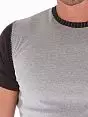 Мужская серая спортивная футболка из хлопка Oboy Sport Boys 8027c03