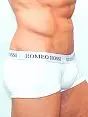 Белые короткие мужские трусы хипсы Romeo Rossi Heaps R5001-1