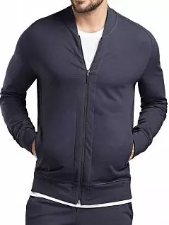 Куртка из мягкого свитшотного материала со слегка шероховатой внутренней частью HANRO 075076ханро Синий-синий 0 496