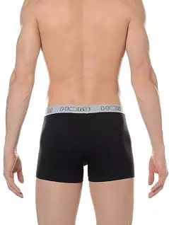 Мужские боксеры на резинке светло-серого цвета с фирменным логотипом бренда черного цвета HOM 08874c04c2