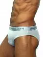 Серые мужские трусы брифы с широкой резинкой Romeo Rossi Briefs R2006-3 распродажа
