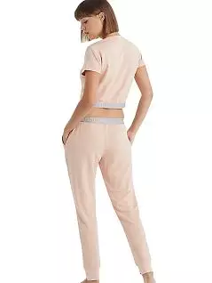 Брюки женские с карманами лаунж Sport Touch из вискозы LTBS51045 BlackSpade светло-розовый