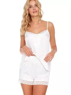 Пижама из полиэстра из топа на бретельках и шорт Doctor Nap VODN_PM.5100 Milk Молоко