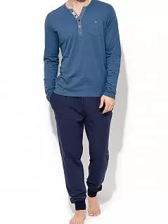 Практичная фуфайка из модала Jockey 500702H (муж.) Синий 450