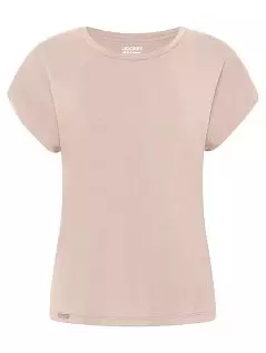 Женственная футболка из легкого трикотажа светло-розового цвета Jockey 850011Hc759