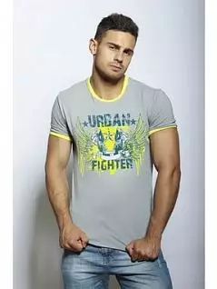 Мужская футболка с принтом Urban Fighter серого цвета Epatag RT0306235m-EP