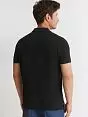 Мужское поло из хлопковой ткани черного цвета Camicissima SPARGI000P80cBLACK