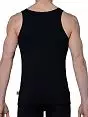 Мягкая мужская майка чёрного цвета HOM First Cotton 03254cK9