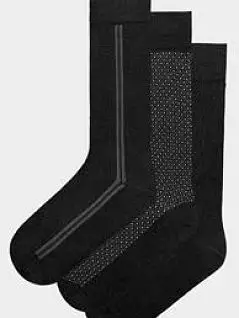 Набор хлопковых носков (3пар) черного цвета IMPETUS FM-P703049-020