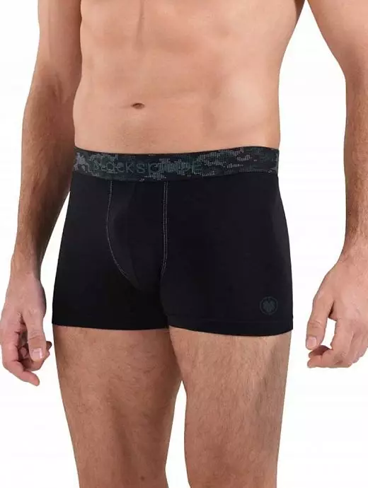 Однотонные боксеры на узорной резинке LTBS9555 BlackSpade черный Однотонные боксеры на узорной резинке LTBS9555 BlackSpade черный