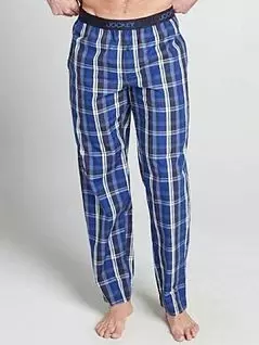 Мягкие фланелевые брюки с клетчатым принтом синего цвета JOCKEY 50087Hc56C