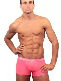 Яркие мужские трусы боксеры розового цвета Romeo Rossi Boxers R6005-12 распродажа