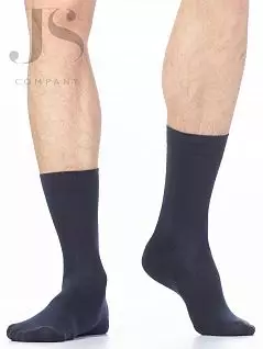 всесезонные мужские носки из хлопка с широкой комфортной резинкой Omsa JSCLASSIC 204 (5 пар) blu oms