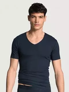 Быстросохнующая футболка из тенселя темно-синего цвета CALIDA 14889c479