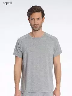 Мужская футболка с округлым вырезом Jockey 500708H (муж.) Серый распродажа
