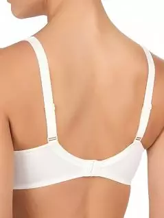 Женский бюстгальтер с горизонтальным рельефом и боковым подрезом для поддержки груди белого цвета Felina 319c03