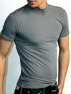 Мужская серая футболка с воротником-стойкой Doreanse For Everyday 2730c30