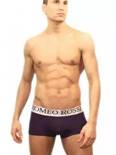 Мужские боксеры из хлопка цвета баклажан ROMEO ROSSI R00016 распродажа