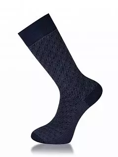 Мужские носки с геометрическим узором LT26820-1 MUDOMAY темно-синий (6 пар)