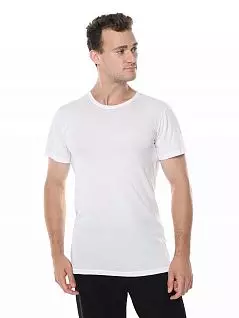 Терморегулирующая футболка из хлопка и бамбука Oztas LTOZ1931-Y Oztas белый распродажа