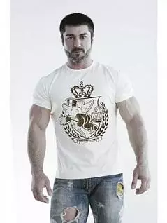 Мужская футболка с принтом Разрушитель стереотипов бежевого цвета Epatag RT0202241m-EP