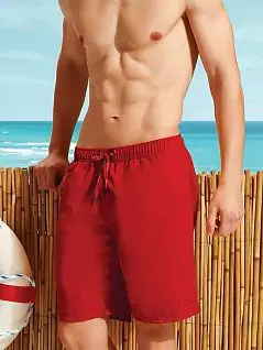 Удлиненные пляжные шорты красного цвета Doreanse 3804c06
