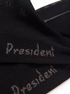 Мужские носки из тонкого мерсеризированного хлопка черного цвета President 213c19