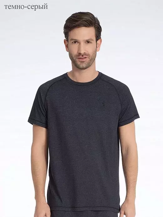 Свободная футболка из модала Jockey 500708H (муж.) Черный Свободная футболка из модала Jockey 500708H (муж.) Черный
