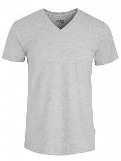 Гладкая футболка из натурального хлопка с эластичной отделкой по краю Jockey 120200H (муж.) Серый 981 распродажа