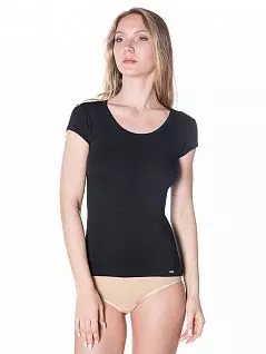 Легкая футболка с круглым вырезом и коротким рукавом LTBS1622 BlackSpade черный
