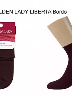 Комфортные носки из тонкого хлопка Golden Lady JSLIBERTA (5 пар) bordo gld